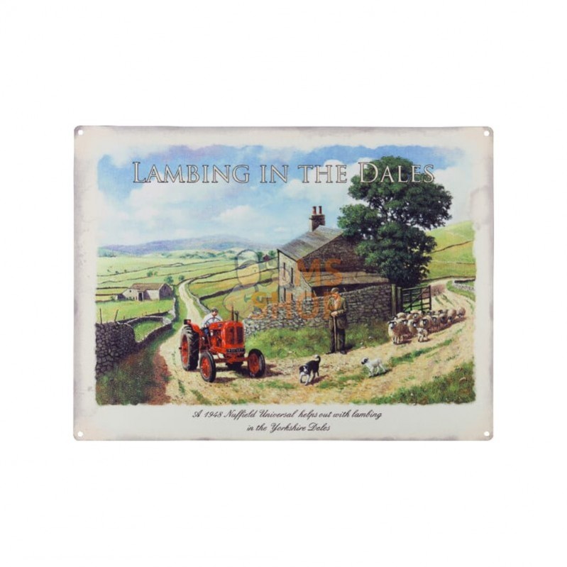 TTF9135; TRACTORFREAK; Plaque Nuffield - Lambing; pièce detachée