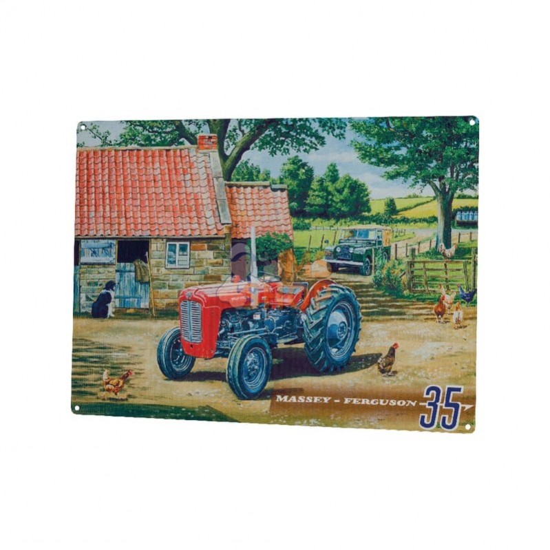 TTF6182; TRACTORFREAK; Plaque Massey Ferguson 35; pièce detachée