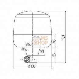 2RL010979011; HELLA; Gyrophare ROTA LED FL; pièce detachée