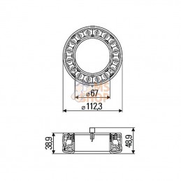 2SB009362041; HELLA; Feu arrière LED; pièce detachée