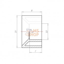 71100751; VDL; Manchon réducteur 110x75mm; pièce detachée