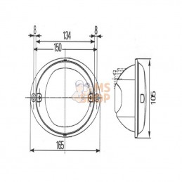 2SD343130227; HELLA; Feu arrière droit Hella; pièce detachée