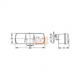 2SE001680301; HELLA; Feu arrière droit Hella; pièce detachée