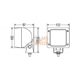 2ZR997506391; HELLA; Feu de recul Ultrabeam Hella; pièce detachée