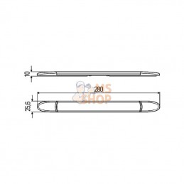 2JA343606017; HELLA; Éclairage intérieur à LED 24V; pièce detachée