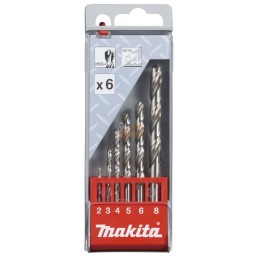 D-57196,COFFRET FORETS METAL HSS-G (6 PCS) | MAKITA