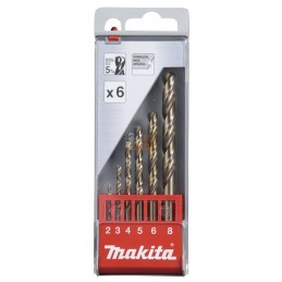 D-57168,COFFRET 6 FORETS METAL HSS-CO | MAKITA