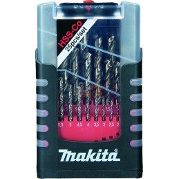 D-67577,COFFRET 25 FORETS METAL HSS-CO | MAKITA