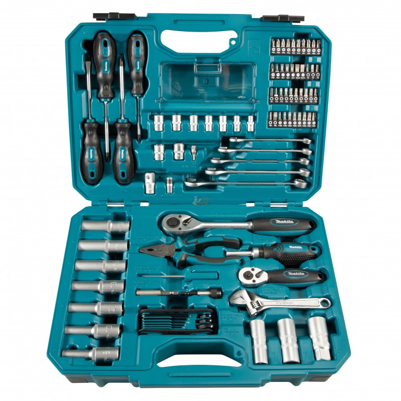 E-08458,COFFRET OUTILLAGE À MAIN 87 PCS | MAKITA