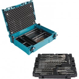 B-52059,COFFRET MAKPAC 17PCS SDS-PLUS FORETS,PICS & BURIN | MAKITA