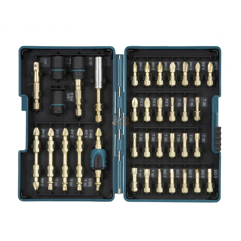 B-54536,COFFRET 38 PCS VISSAGE IMPACT GOLD | MAKITA