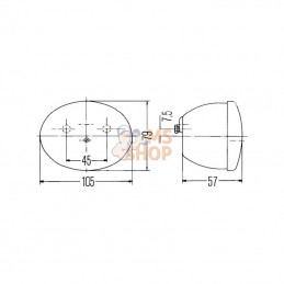 2SB001673002; HELLA; Feu arrière Hella; pièce detachée