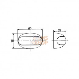 2PF959570202; HELLA; Feu de position blanc à LED; pièce detachée