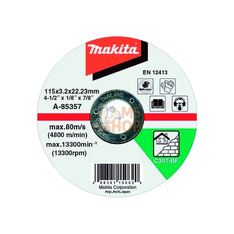 A-85385,DISC TRONC MAT 230X3 C30T 2G | MAKITA