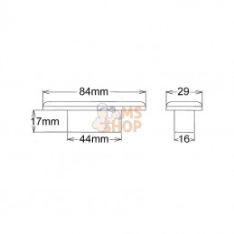 2XT959510467; HELLA; Plafonnier intérieur cabine LED; pièce detachée