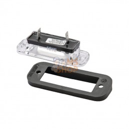 2KA010278411; HELLA; Éclairage de plaque d'immatriculation LED 12V; pièce detachée