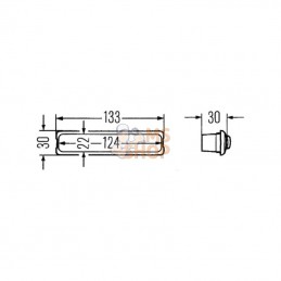 2JA001357037; HELLA; Éclairage intérieur; pièce detachée