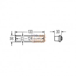 2JA001357037; HELLA; Éclairage intérieur; pièce detachée