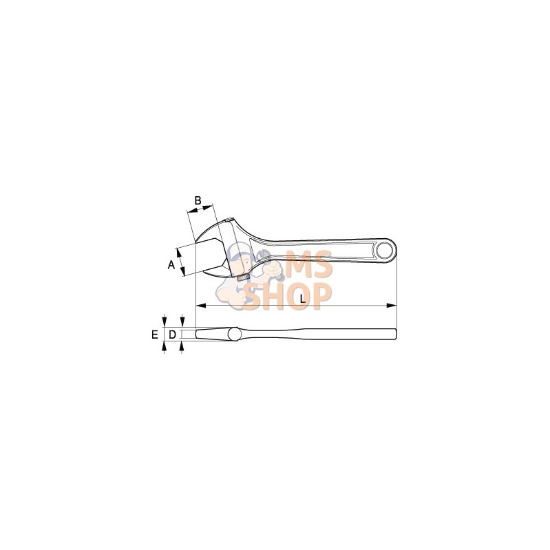 001021;IRIMO;Clé à molette à usage industriel;pièce détachée