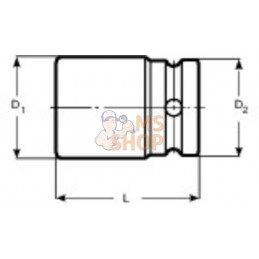 BE504902;BAHCO;Adaptateur 3/8" pour embouts 10mm;pièce détachée