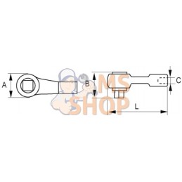 9550N/A;BAHCO;Accessoires pour cliquet 1";pièce détachée