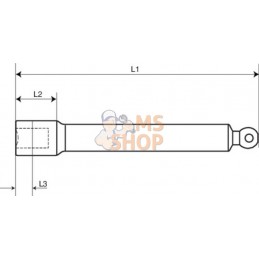 696EX-11;BAHCO;Barre d'extension moletée 1/4";pièce détachée