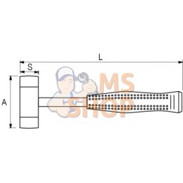 529021;IRIMO;Marteau à tête en nylon;pièce détachée
