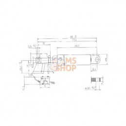 CA0075LY; STABILUS; Vérin à gaz L209-300N; pièce detachée