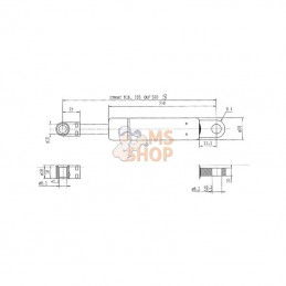 CA057843; STABILUS; Vérin à gaz L500-450N; pièce detachée