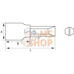 107-0840-1;IRIMO;Douille tournevis 1/4'' pour vis à fente;pièce détachée