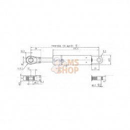 CA047015; STABILUS; Vérin à gaz L425-400N; pièce detachée