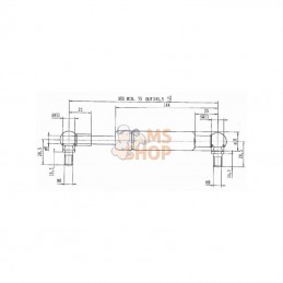 CA375446; STABILUS; Vérin à gaz L245,5-250N; pièce detachée