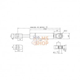 CA5799CU; STABILUS; Vérin à gaz L500-250N; pièce detachée