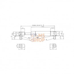 CA085332; STABILUS; Vérin à gaz L785-700N; pièce detachée