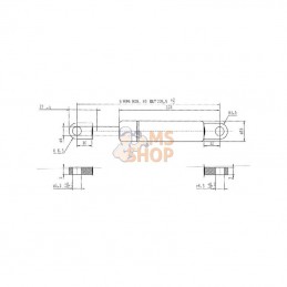 CA082449; STABILUS; Vérin à gaz L225-250N; pièce detachée