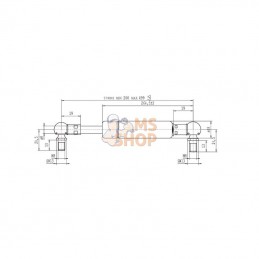 CA154121; STABILUS; Vérin à gaz L499-350N; pièce detachée