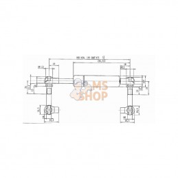 CA128309; STABILUS; Vérin à gaz L475-200N; pièce detachée