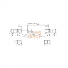 CA095354; STABILUS; Vérin à gaz L685-150N; pièce detachée