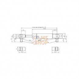 CA095532; STABILUS; Vérin à gaz L785-1150N; pièce detachée