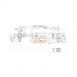 CA048887; STABILUS; Vérin à gaz L600-210N; pièce detachée