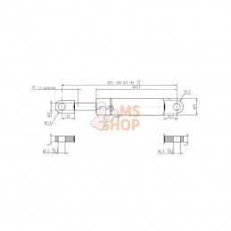 CA095281; STABILUS; Vérin à gaz L885-600N; pièce detachée