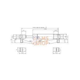 CA095419; STABILUS; Vérin à gaz L685-500N; pièce detachée