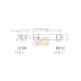 CA095184; STABILUS; Vérin à gaz L785-500N; pièce detachée