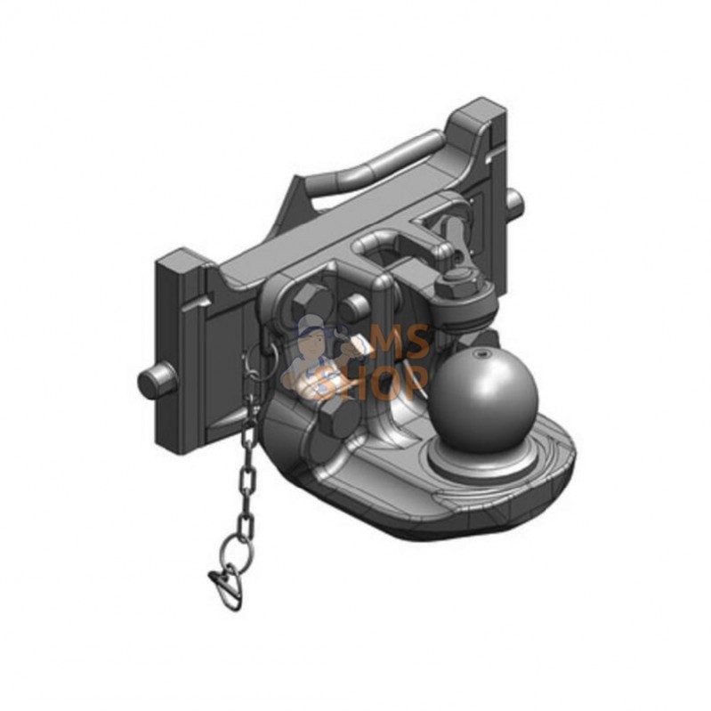 07633542A11; SCHARMÜLLER; Attelage de boule de remorquage K80 335 mm; pièce detachée