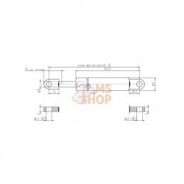 CA084972; STABILUS; Vérin à gaz L585-1000N; pièce detachée