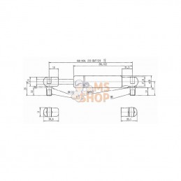 CA083844; STABILUS; Vérin à gaz L525-400N; pièce detachée