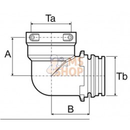 Courbe filet femelle - mâle 90° T6/T6 | ARAG Courbe filet femelle - mâle 90° T6/T6 | ARAGPR#608834