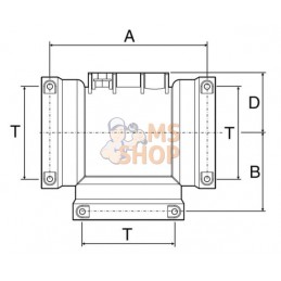 Tube (gaine) raccord en T T7 | ARAG Tube (gaine) raccord en T T7 | ARAGPR#1079133