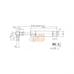 CA056189; STABILUS; Vérin à gaz L500-180N; pièce detachée