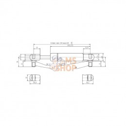 CA094609; STABILUS; Vérin à gaz L525-250N; pièce detachée